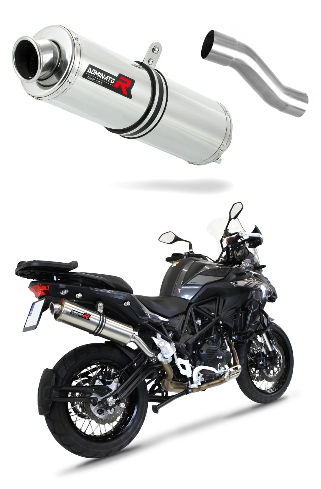 Benelli TRK 502 X 2018 – 2021 Exhaust Silencer Muffler ST + dB killer medium