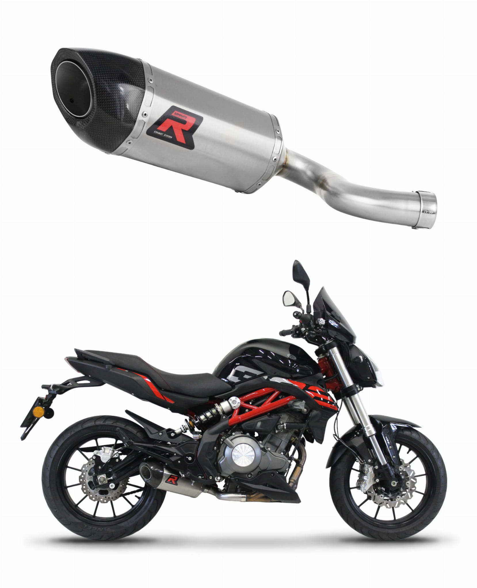 Benelli BN 302 S 2016 – 2020 Exhaust Silencer Muffler HP5 + dB killer medium