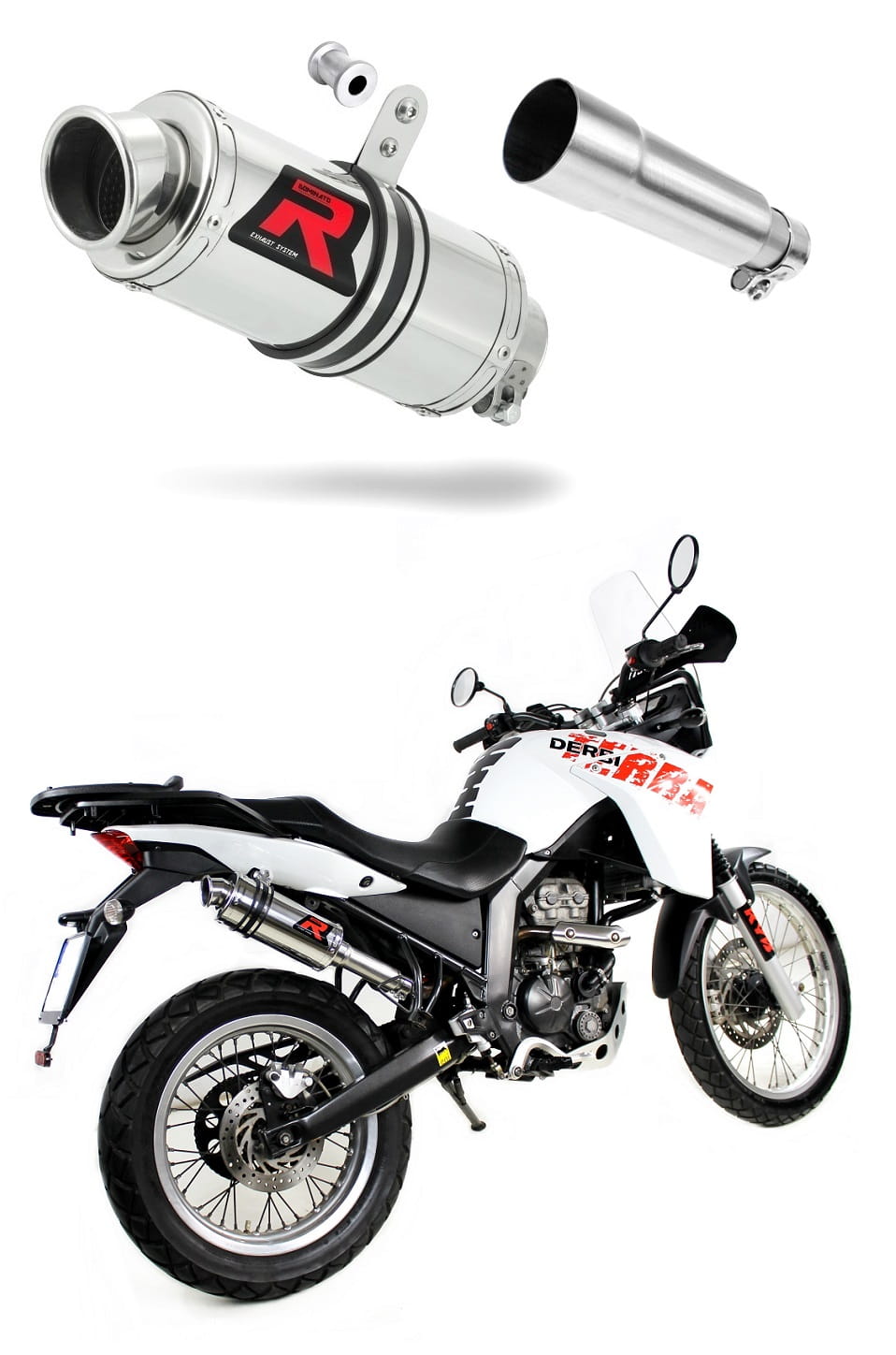 Derbi Terra Adventure 125 2008 – 2015 Exhaust Silencer Muffler GP1 + dB killer medium