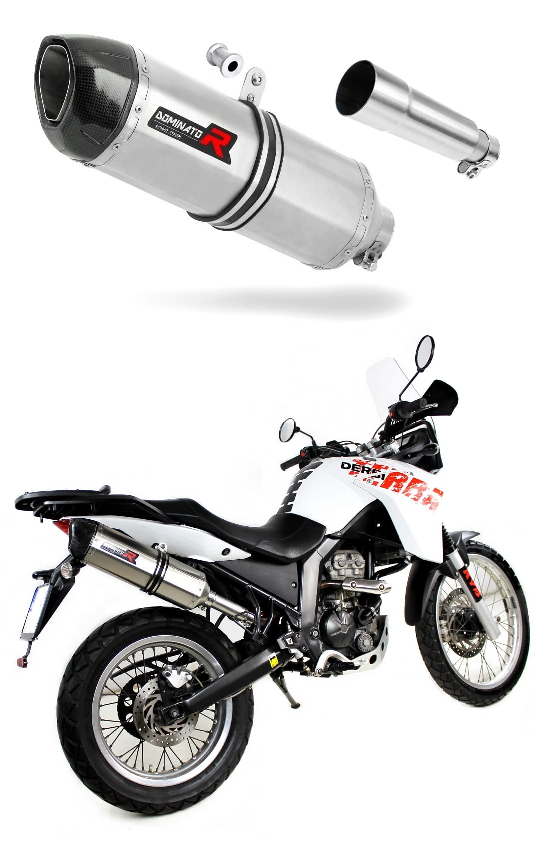 Derbi Terra Adventure 125 2008 – 2015 Exhaust Silencer Muffler HP1 + dB killer medium