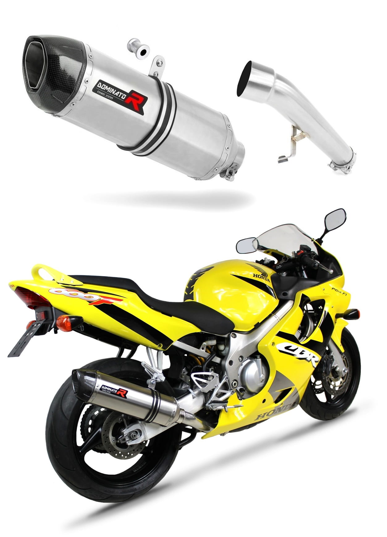 Honda CBR 600 F4 1999 – 2000 Exhaust Silencer Muffler HP1 + dB killer medium