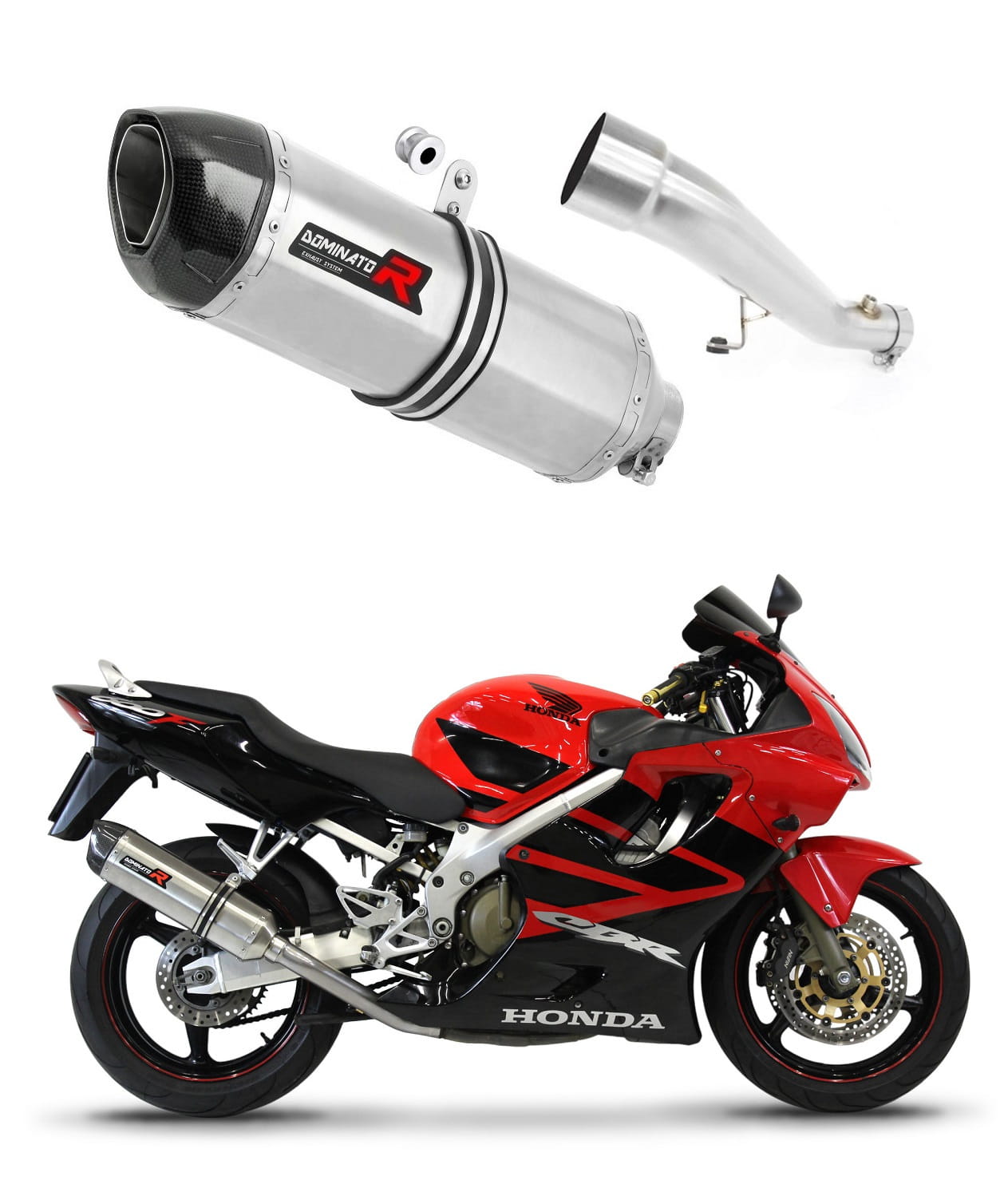 Honda CBR 600 F4i 2001 – 2006 Exhaust Silencer Muffler HP1 + dB killer medium