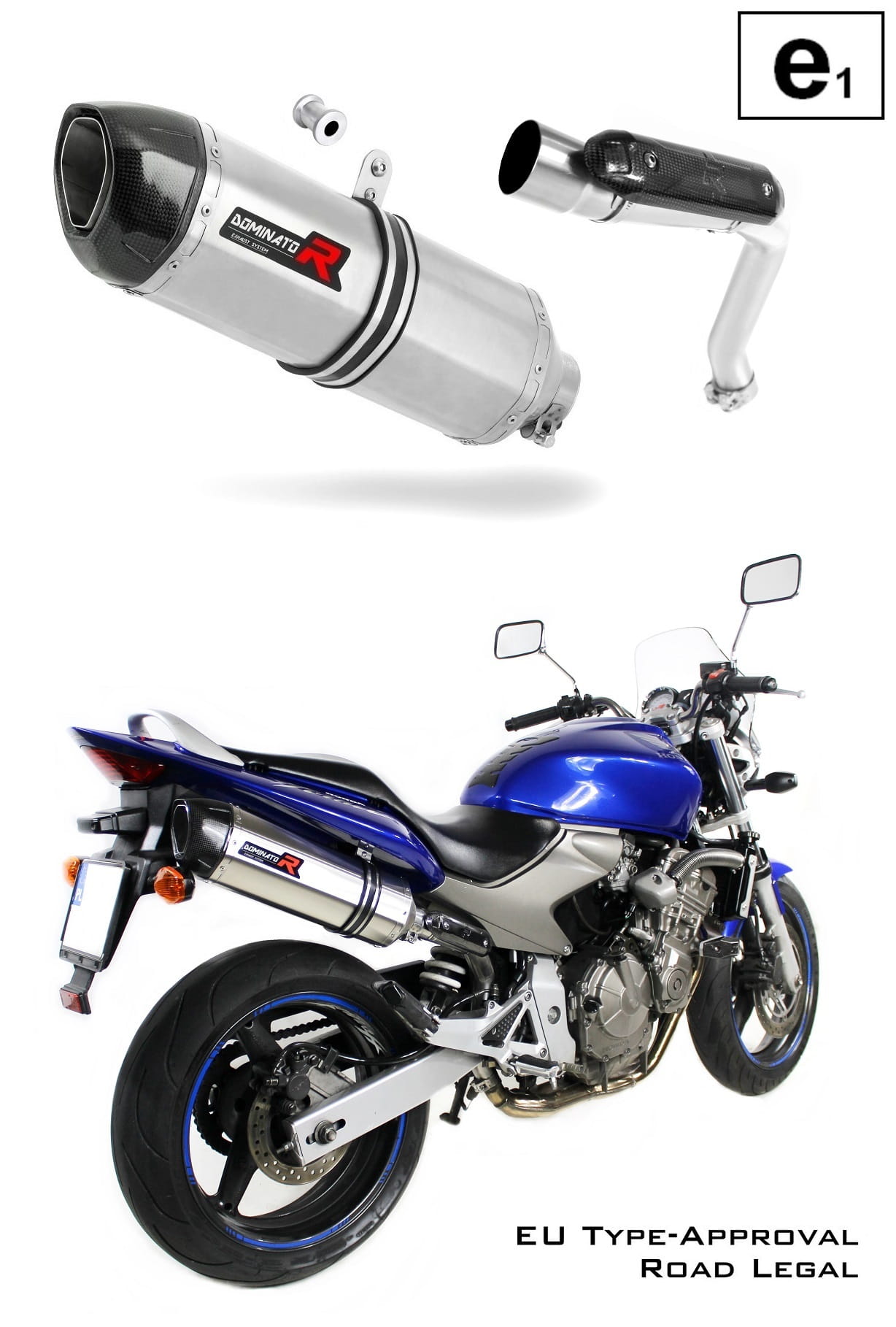 CB 600F HORNET EU Approved Exhaust Silencer HP1 2003 – 2006