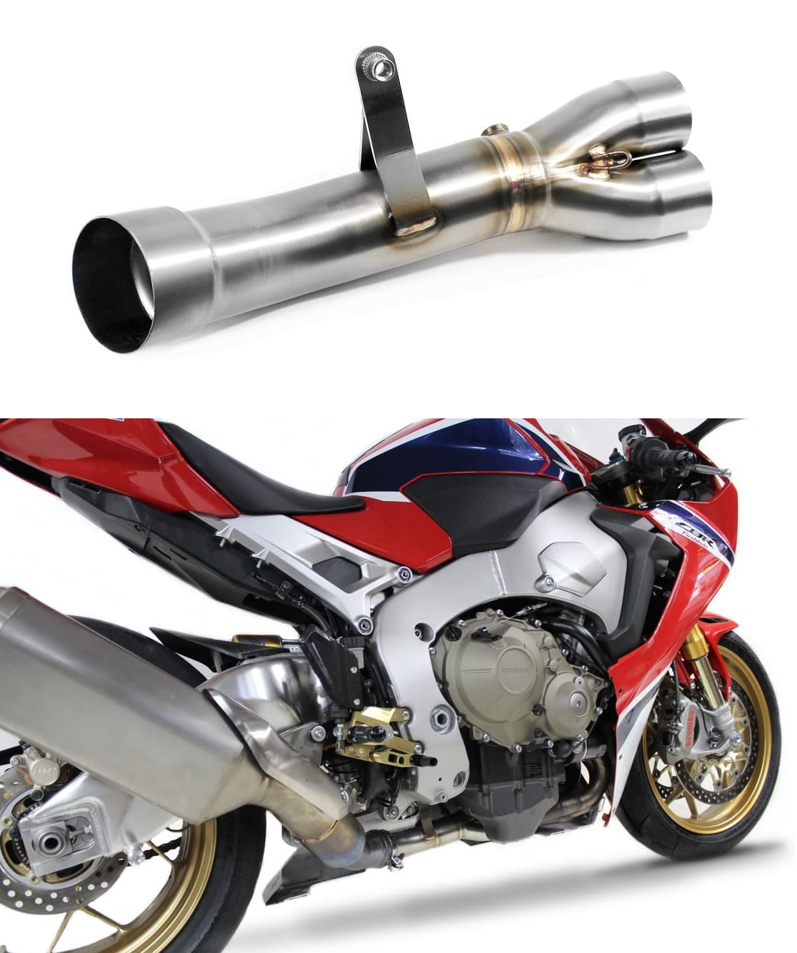 CBR 1000RR Exhaust Cat Eliminator DECAT 2017 – 2019