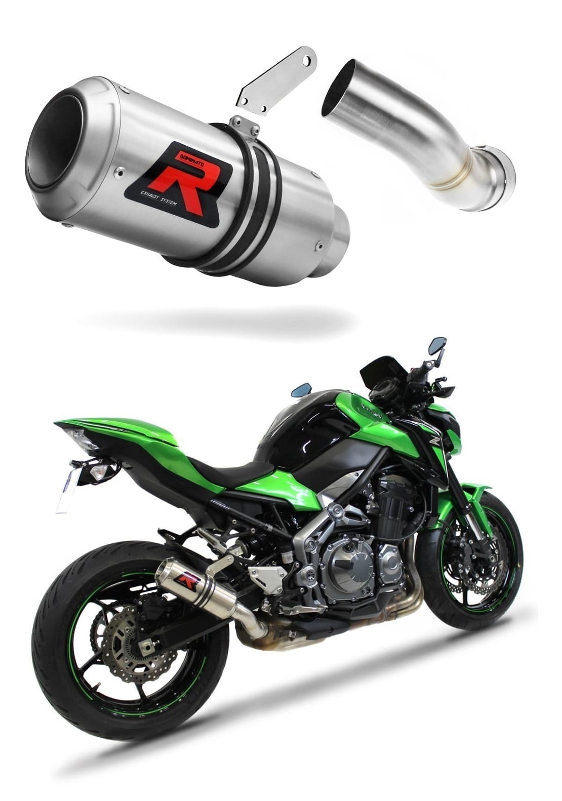 Kawasaki Z900 2017 – 2019 Exhaust Silencer Muffler GP + dB killer medium