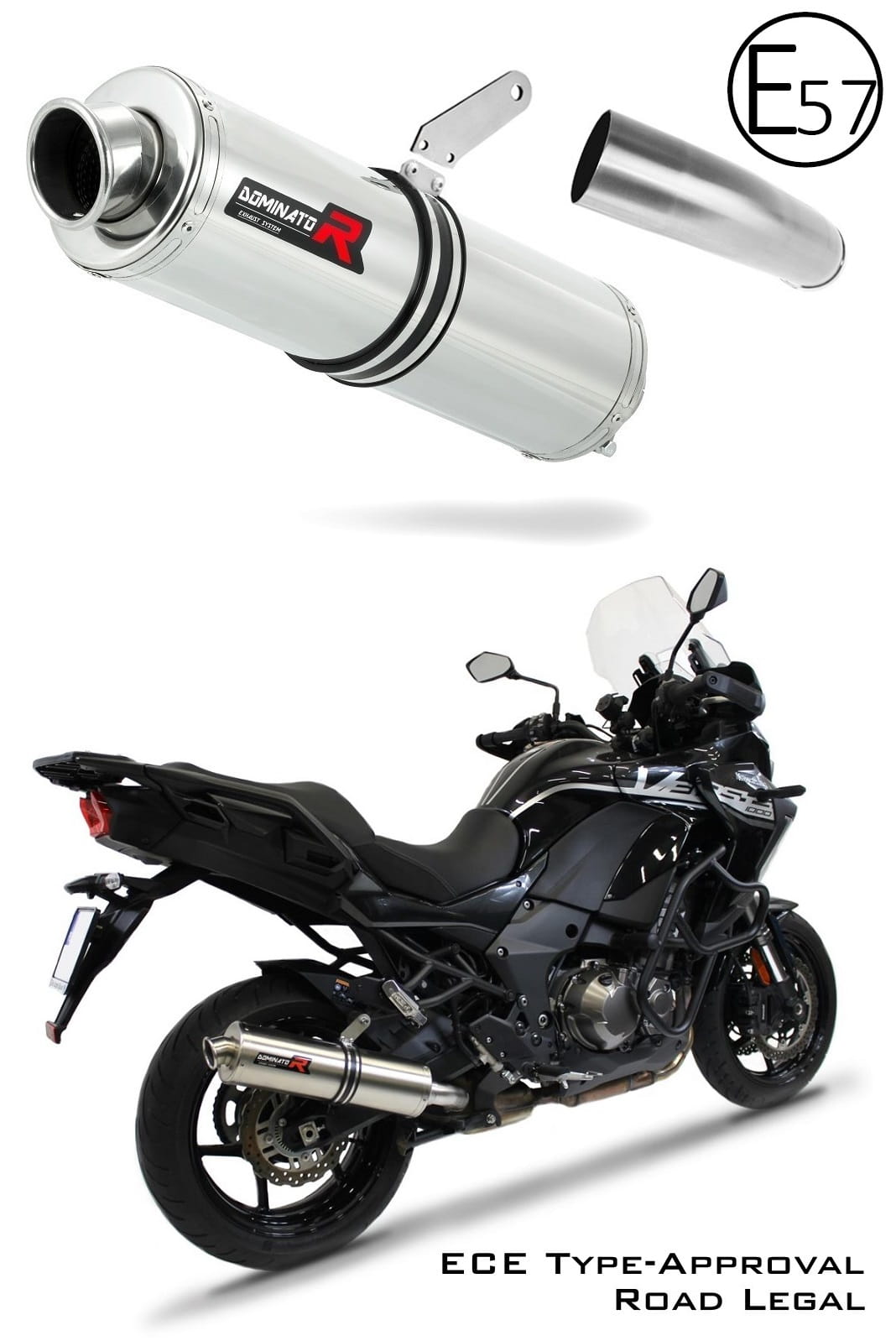 VERSYS 1000 EU Approved Exhaust Silencer ROUND 2019 – 2021