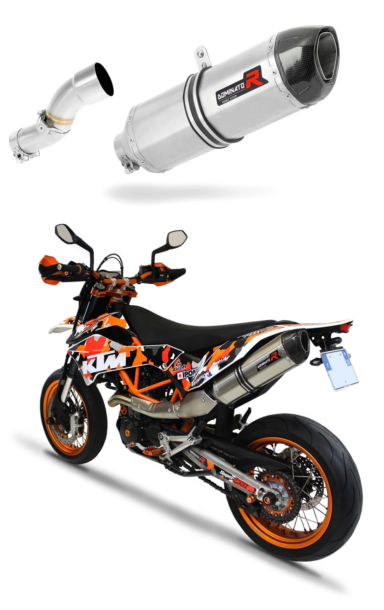 KTM 690 SMC R 2012 – 2017 Exhaust Silencer Muffler HP1 + dB killer medium