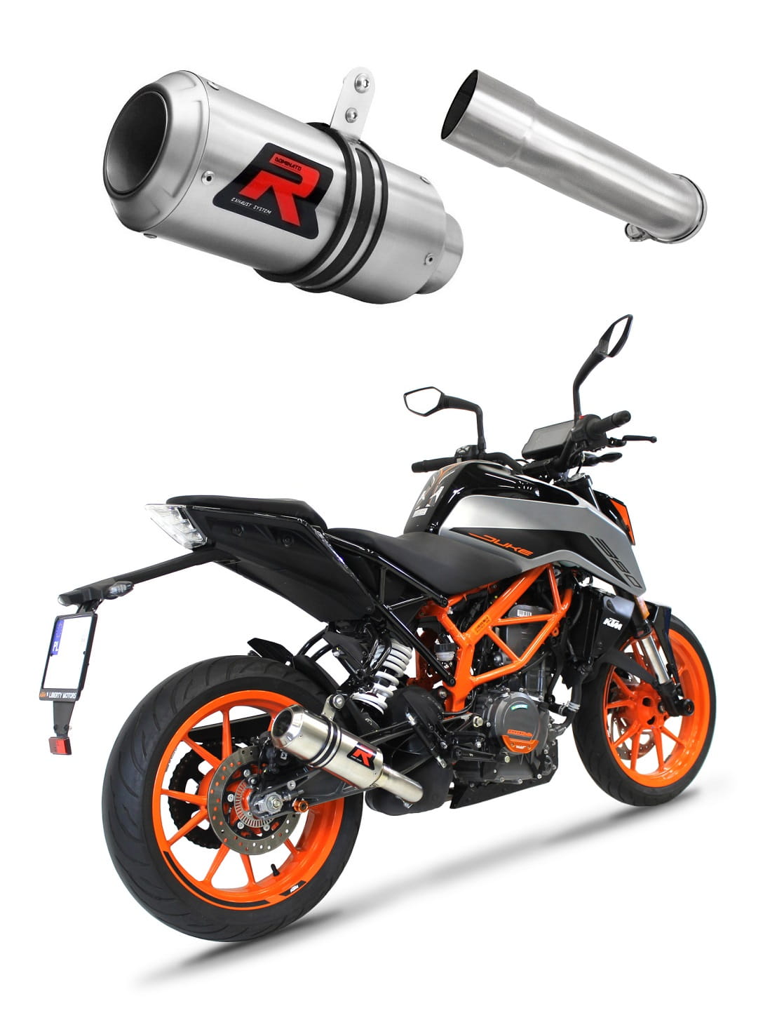 KTM 390 Duke 2021 – 2023 Exhaust Silencer Muffler GP + dB killer medium