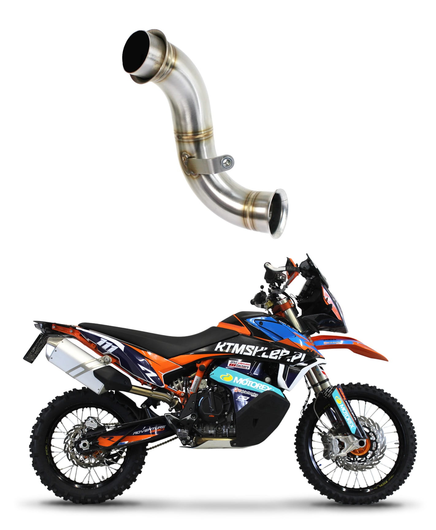 KTM 890 Adventure 2021 – 2023 Racing Down Pipe Mid pipe