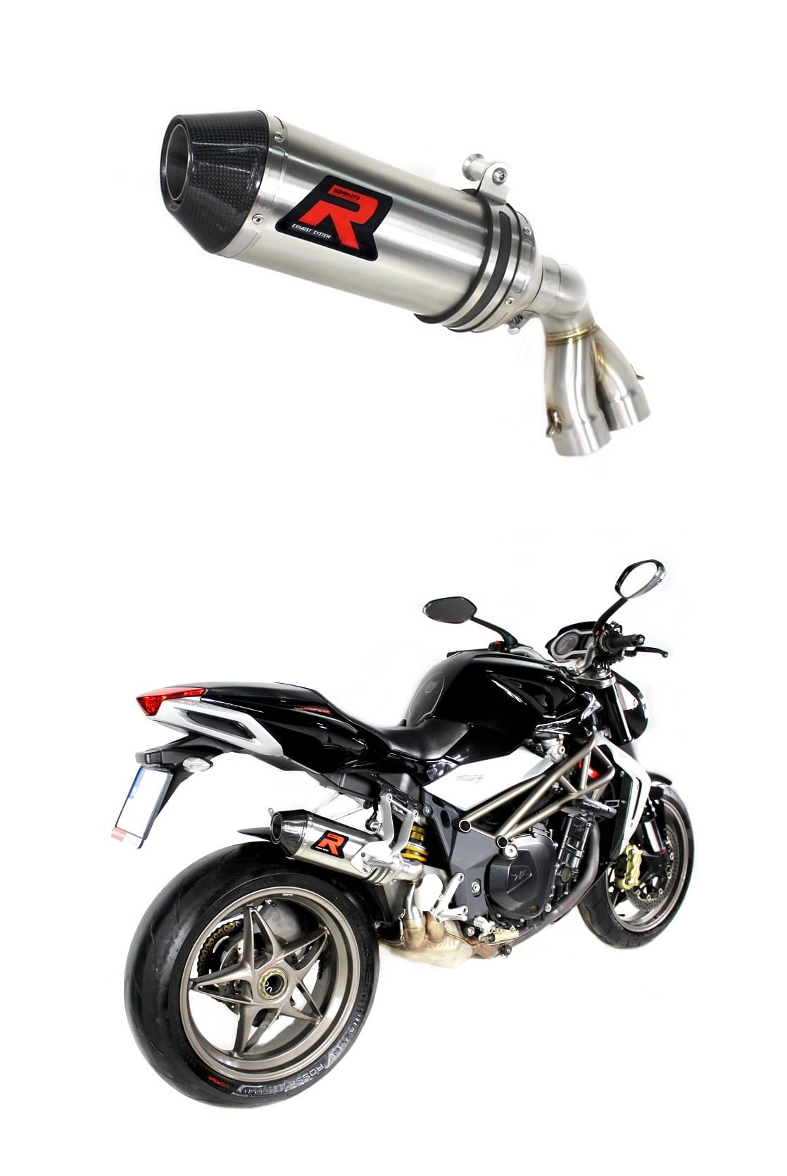 MV Agusta BRUTALE 990R 2009 – 2013 Exhaust Silencer Muffler HP3 + dB killer medium