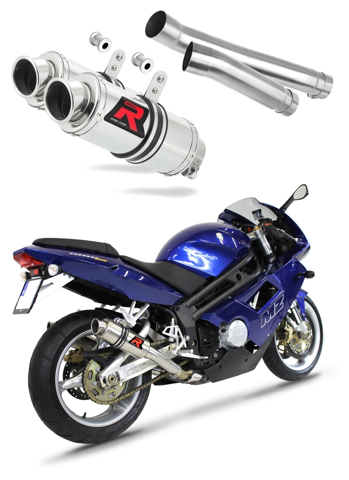 MuZ MZ 1000 S 2004 – 2007 Exhaust Silencer Muffler GP1 + dB killer medium