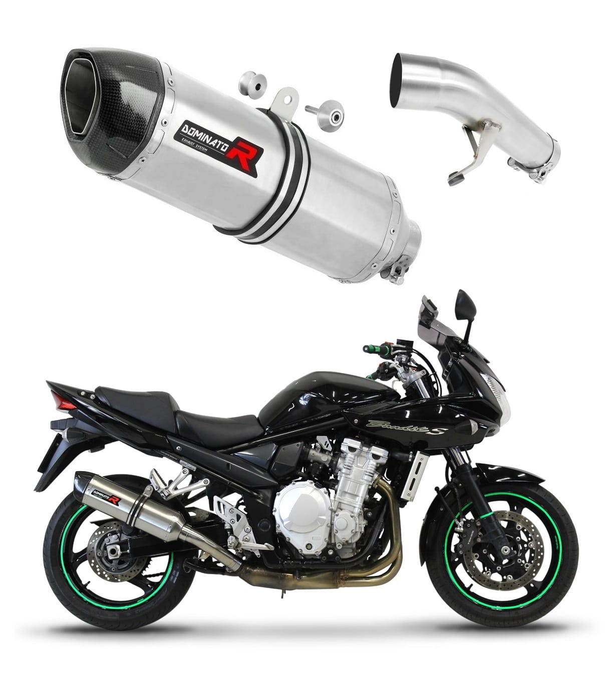 Suzuki GSF 650 BANDIT N / S 2007 – 2016 Exhaust Silencer Muffler HP1 + dB killer medium