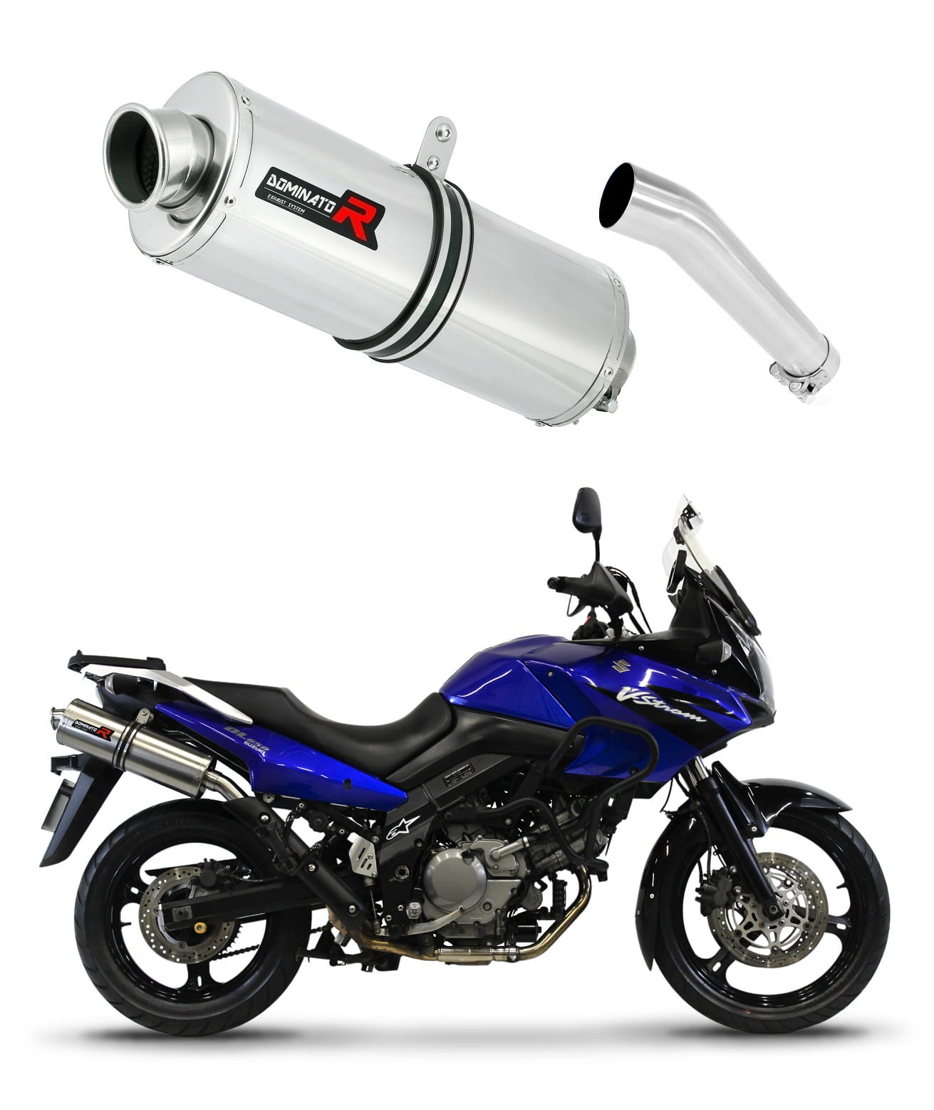 Suzuki DL 650 V-Strom 2004 – 2006 Exhaust Silencer Muffler OV + dB killer medium