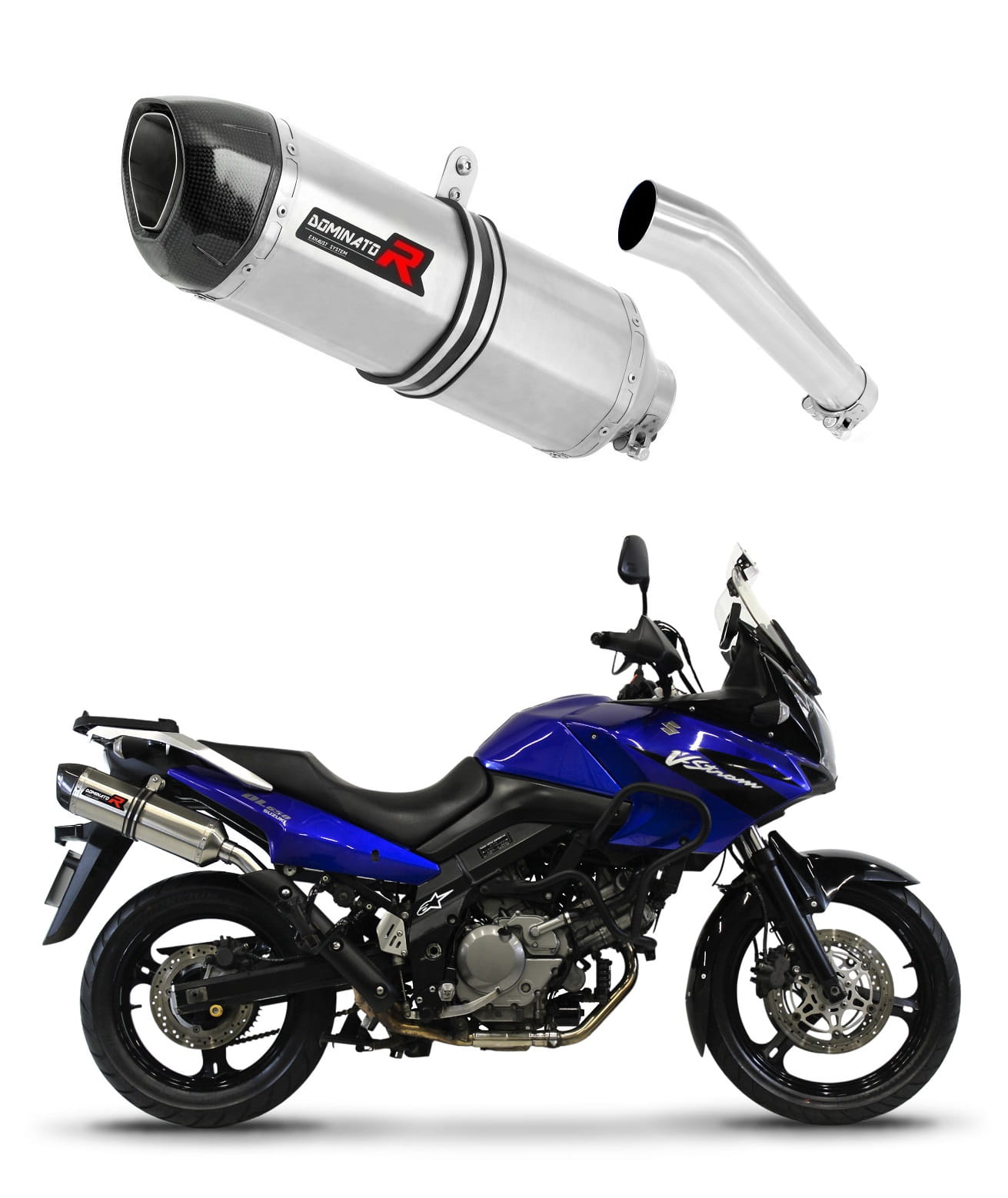 Suzuki DL 650 V-Strom 2004 – 2006 Exhaust Silencer Muffler HP1 + dB killer medium