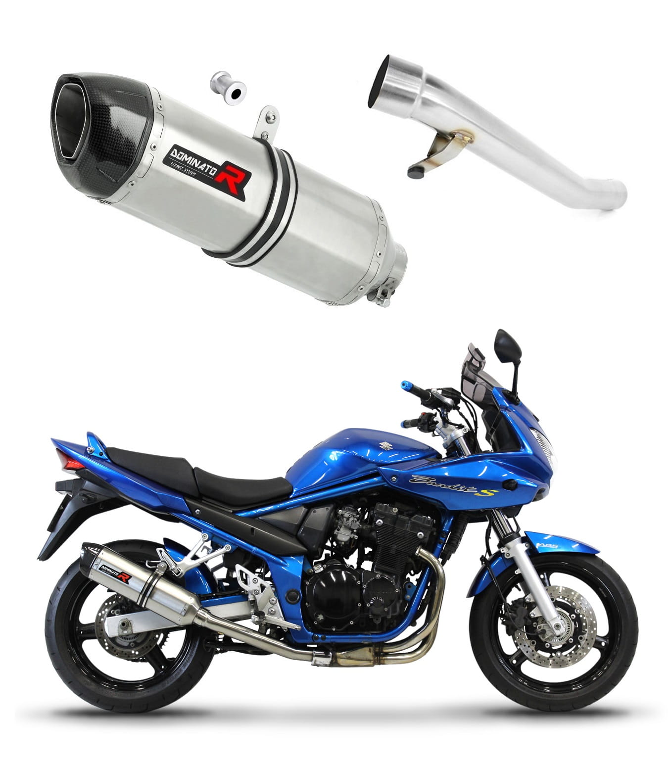 Suzuki GSF 650 BANDIT N / S 2005 – 2006 Exhaust Silencer Muffler HP1 + dB killer medium