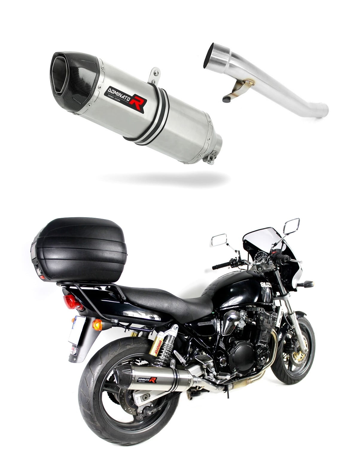 Suzuki GSX 750 INAZUMA 1997 – 2003 Exhaust Silencer Muffler HP1 + dB killer medium