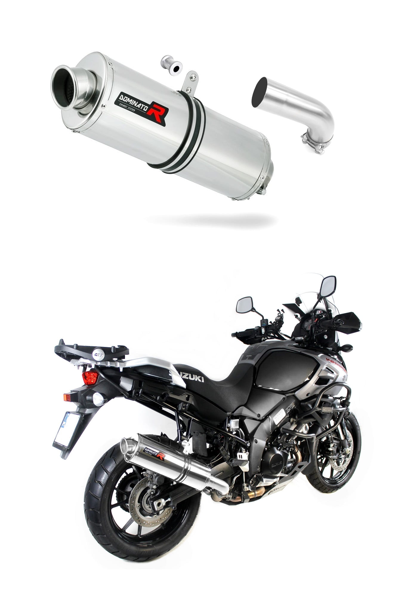 Suzuki DL 1000 V-Strom 2017 – 2020 Exhaust Silencer Muffler OV + dB killer medium