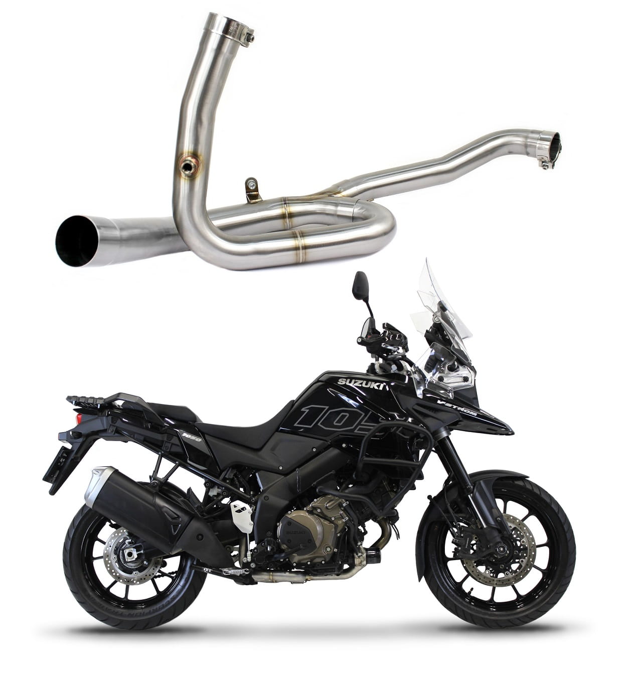 Suzuki DL 1050 V-Strom / XT / DE 2020 – 2024 Racing Down Pipe Mid pipe