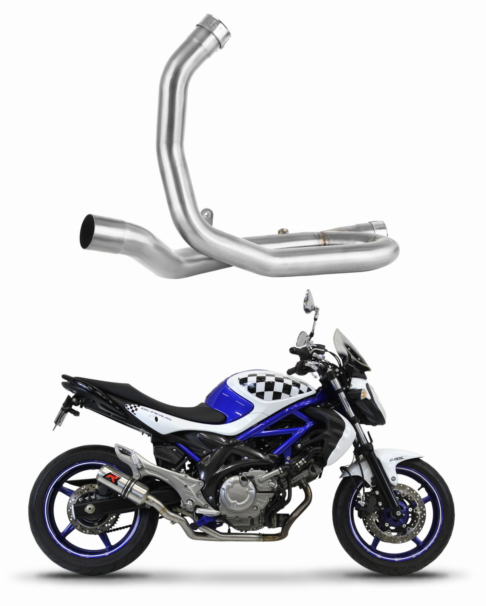 SUZUKI SFV 650 GLADIUS 2009 – 2015 Down Pipe Mid pipe