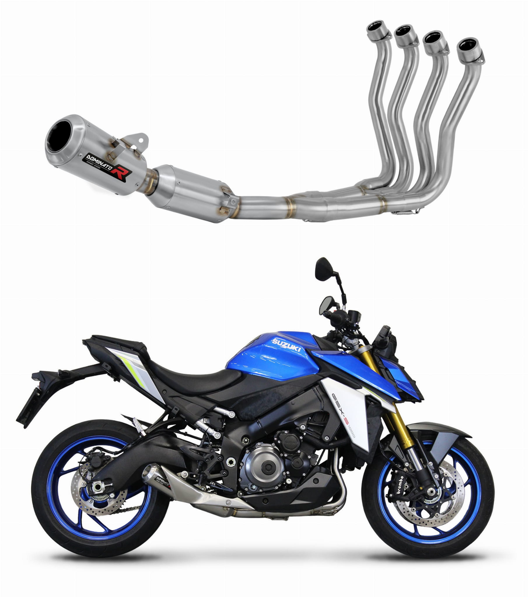 Suzuki GSX-S 1000 / 1000 GT / 950 2021 – 2024 Full Exhaust System EX Silencer GPS + db killer