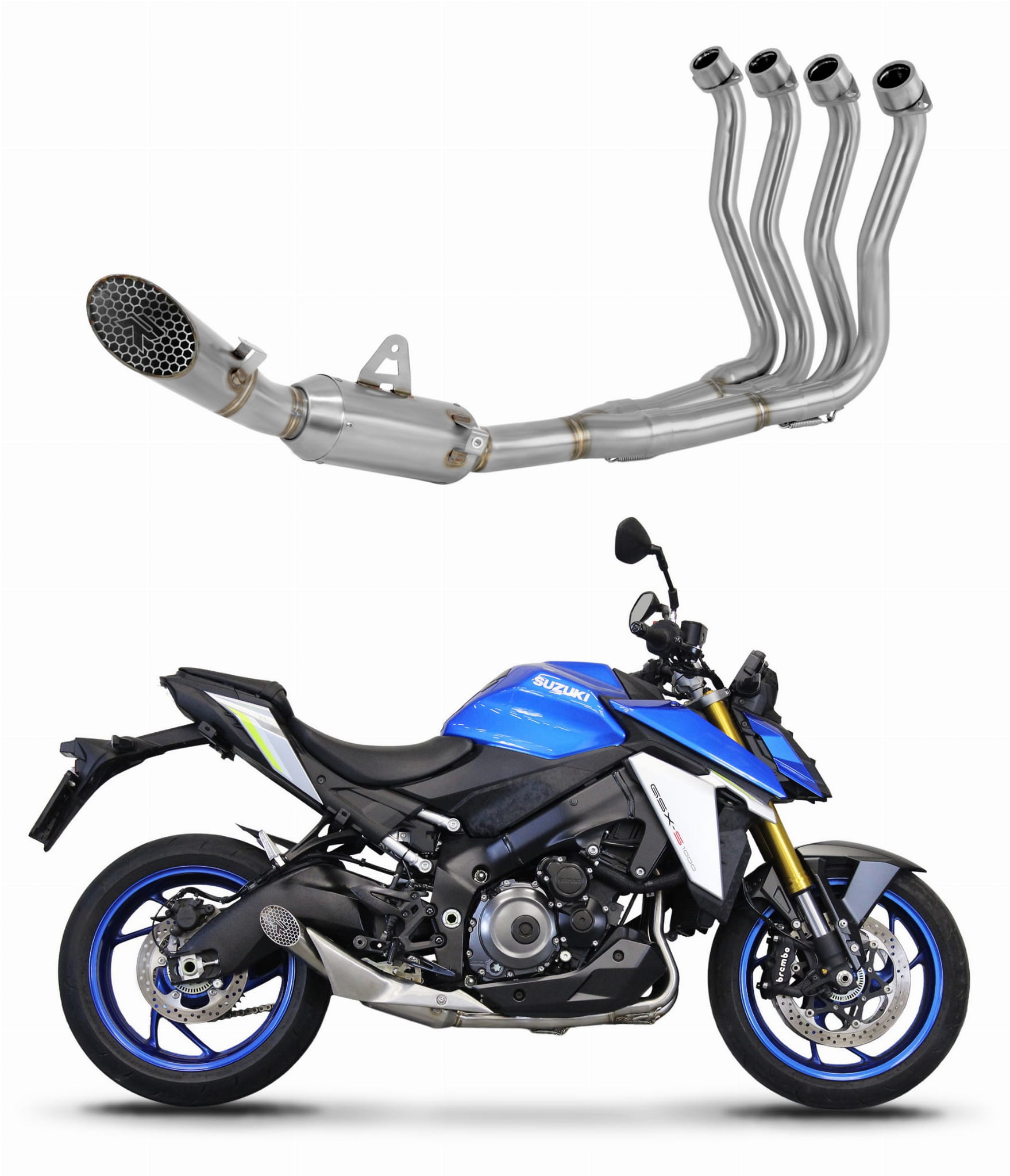 Suzuki GSX-S 1000 / 1000 GT / 950 2021 – 2024 Full Exhaust System EX Silencer GP3