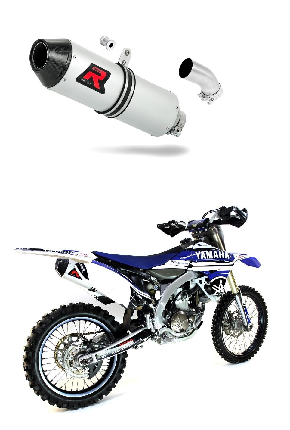 Yamaha YZF 450 YZ 450 F 2010 – 2013 Exhaust Silencer Muffler MX2 + dB killer medium