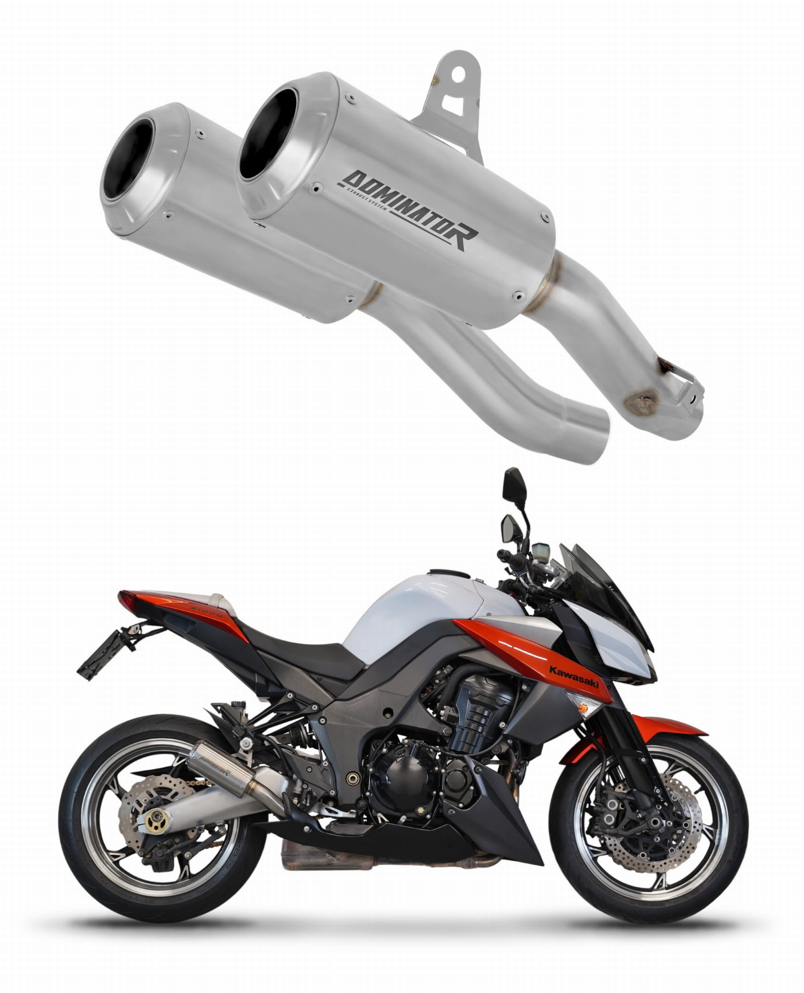 Kawasaki Z1000 2017 – 2020 Exhaust Silencer Muffler GPS + dB killer