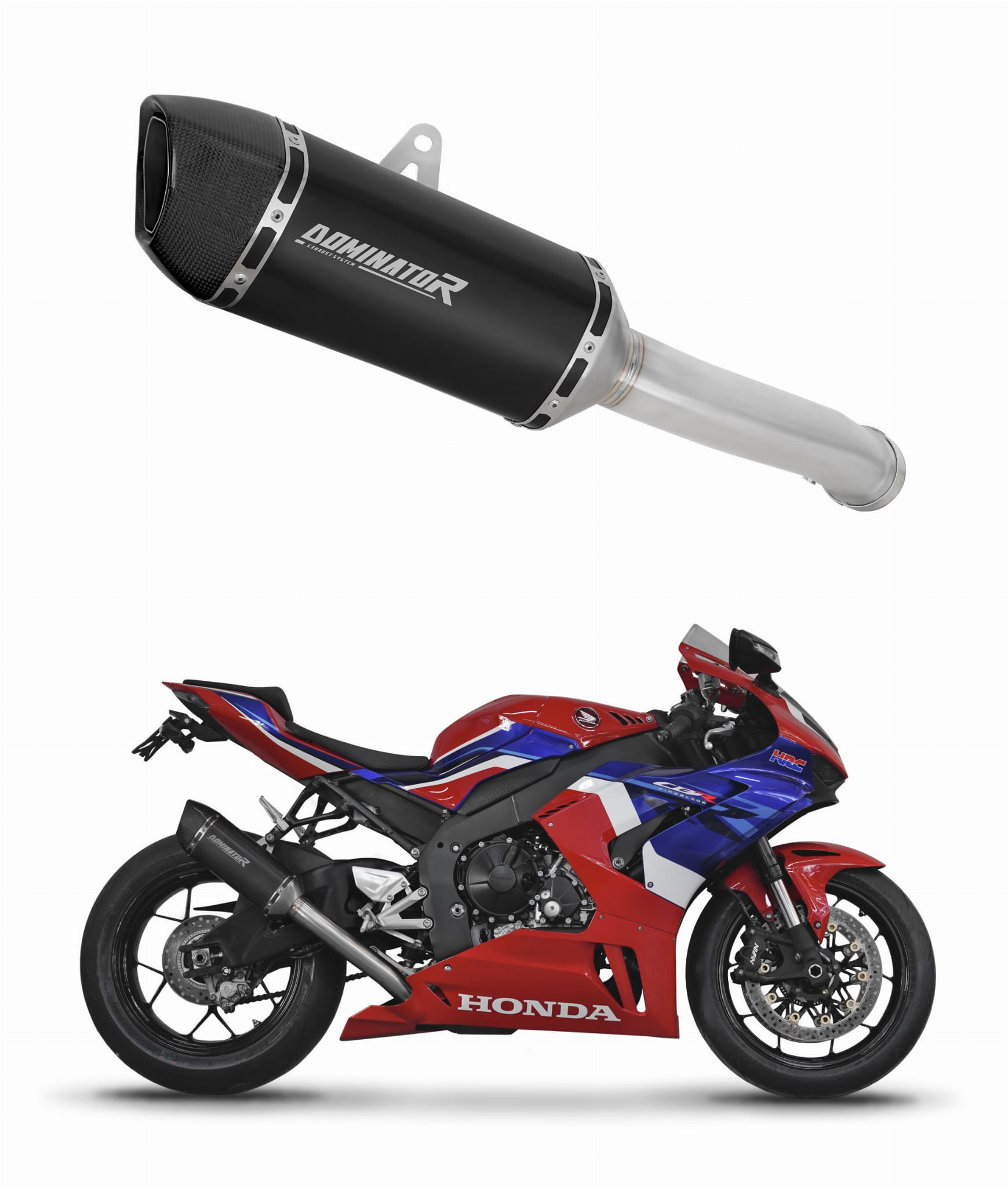 Honda CBR 1000RR-R 2020 – 2024 Exhaust Silencer Muffler HP6 BLACK + dB killer