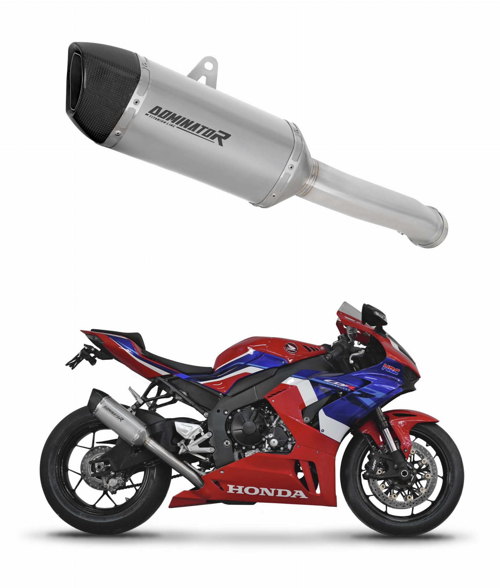 Honda CBR 1000RR-R 2020 – 2024 Exhaust Silencer Muffler Titanium HP6 + dB killer