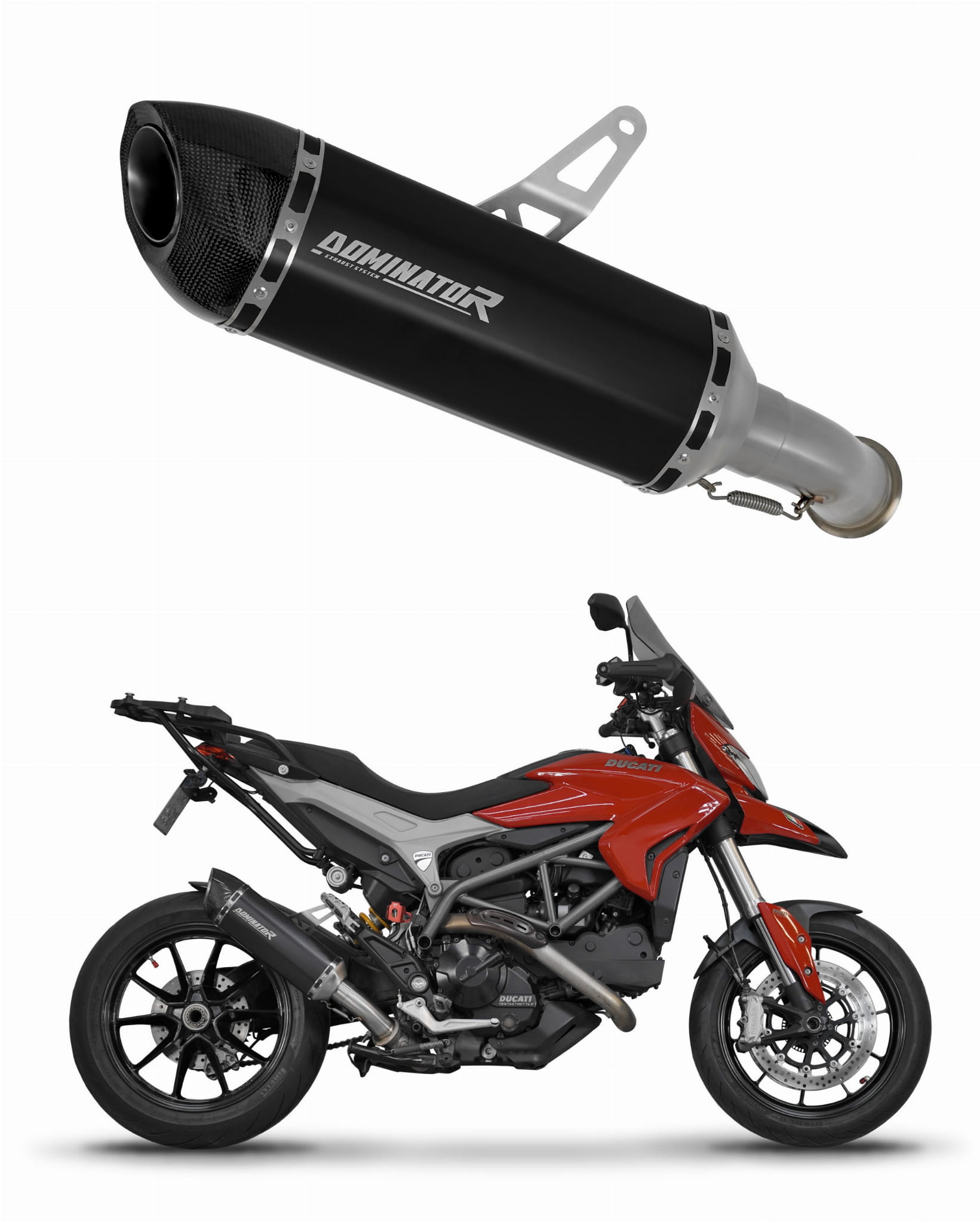 Ducati HYPERSTRADA 821 2013 – 2015 Exhaust Silencer Muffler HP5 BLACK + dB killer