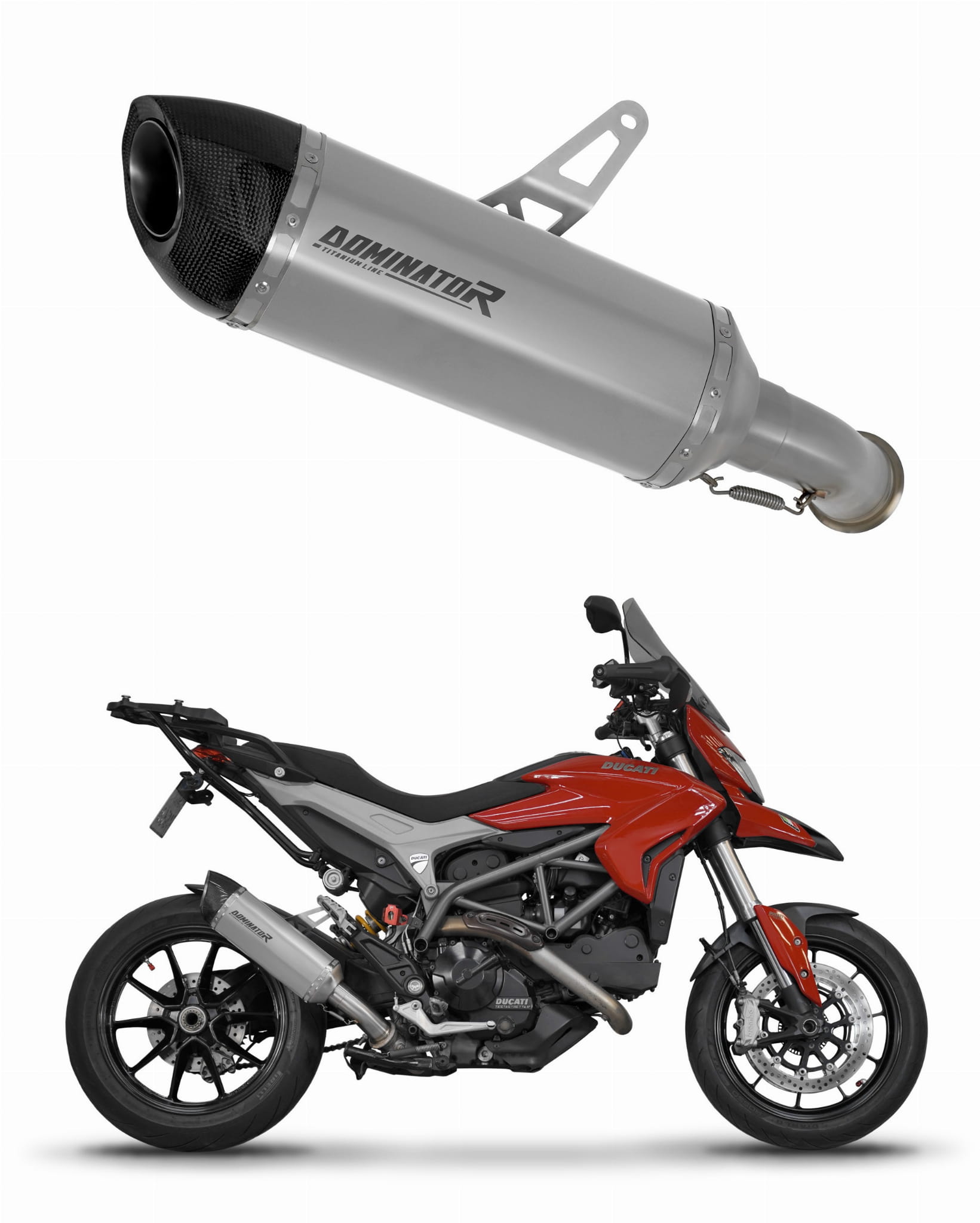 Ducati HYPERSTRADA 821 2013 – 2015 Exhaust Silencer Muffler Titanium HP5 + dB killer