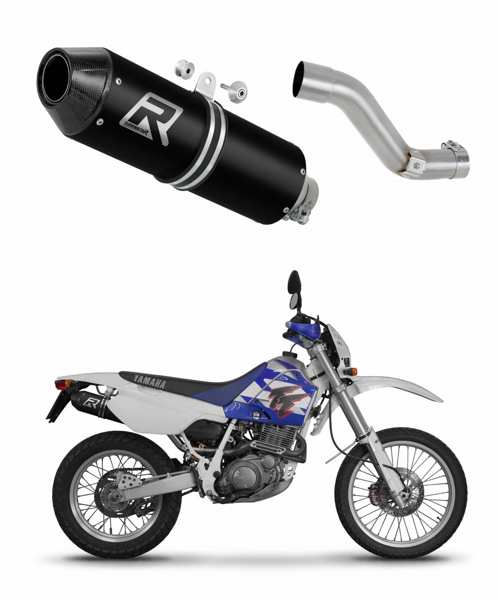 Yamaha TT 600E 1994 – 2003 Exhaust Silencer Muffler MX2 BLACK + dB killer